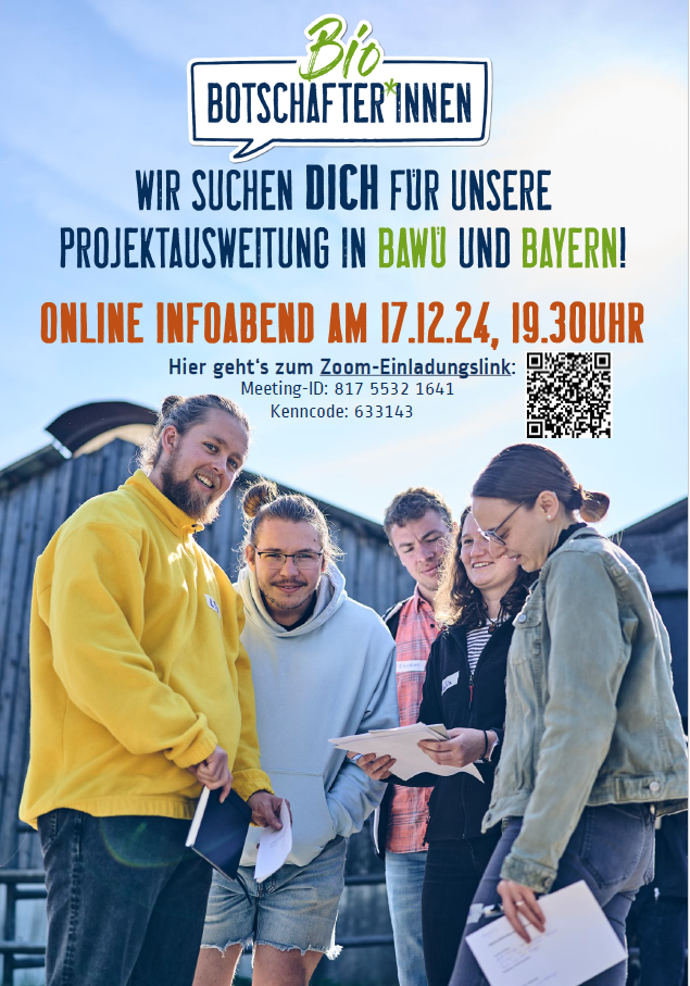 Plakat Infoabend BioBotschafter*innen