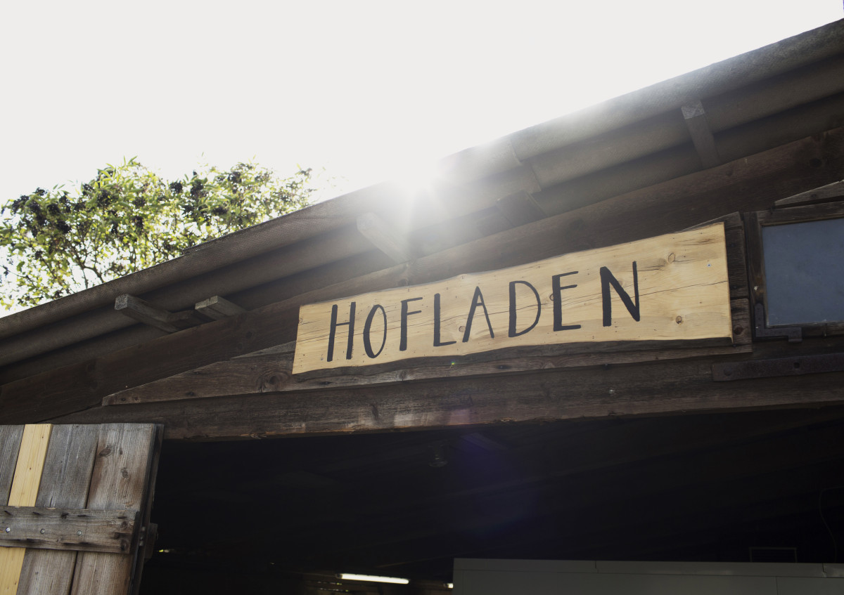 Hofladen Schild