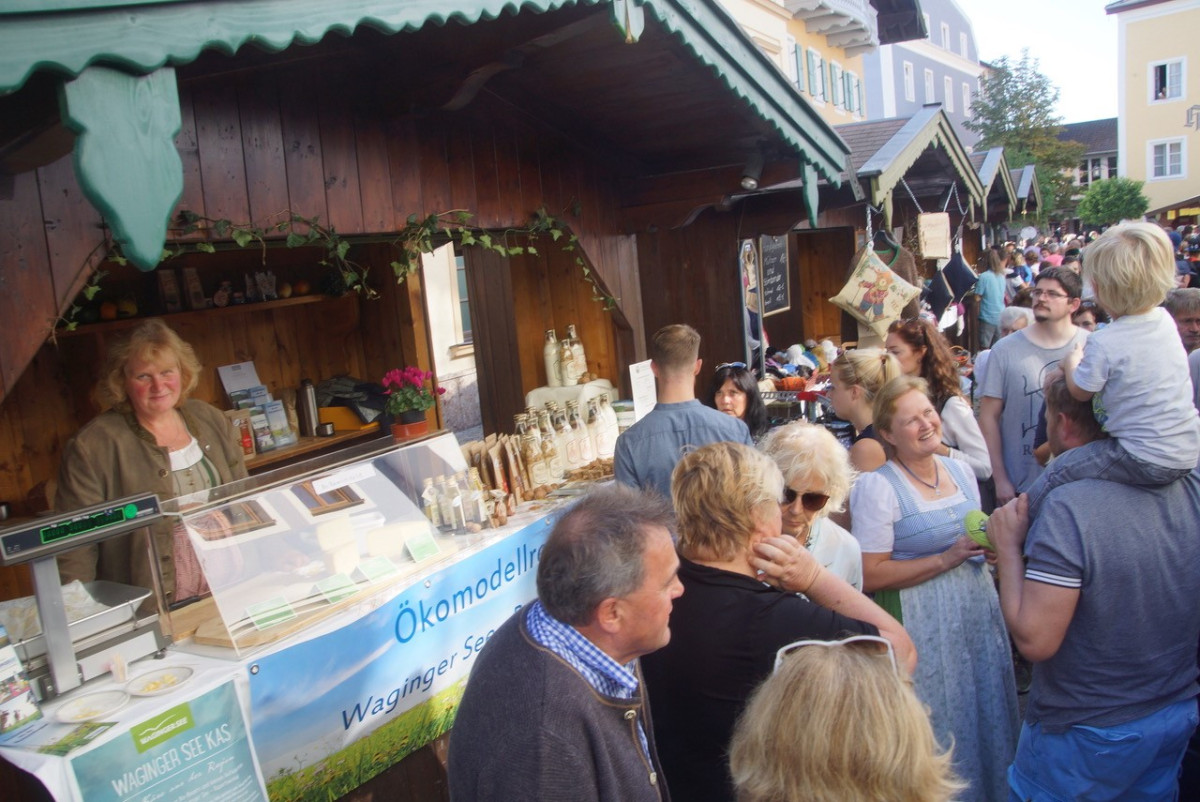 Stand auf dem Waginger Bauern- und Handwerkermarkt 2018