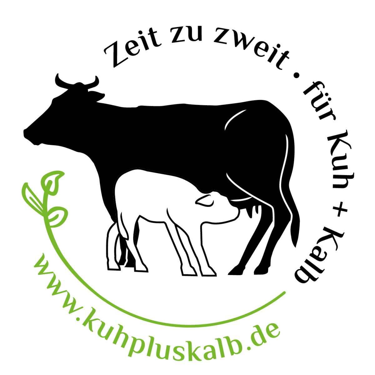 Siegel "Zeit zu Zweit für Kuh + Kalb"