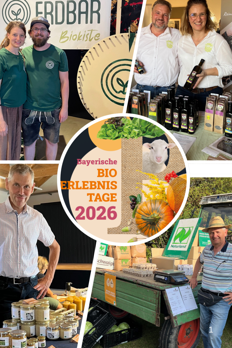 Viele regionale Bio-Betriebe präsentieren ihre Produkte beim Bauernmarkt