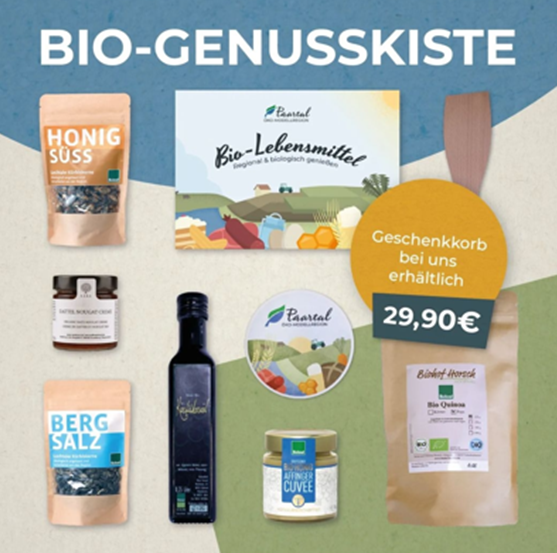 Geschenkkorb Bio-Genusskiste ÖMR Paartal