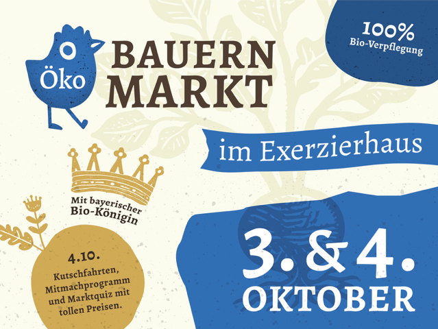 Plakat vom Bauernmarkt am 4.Oktober