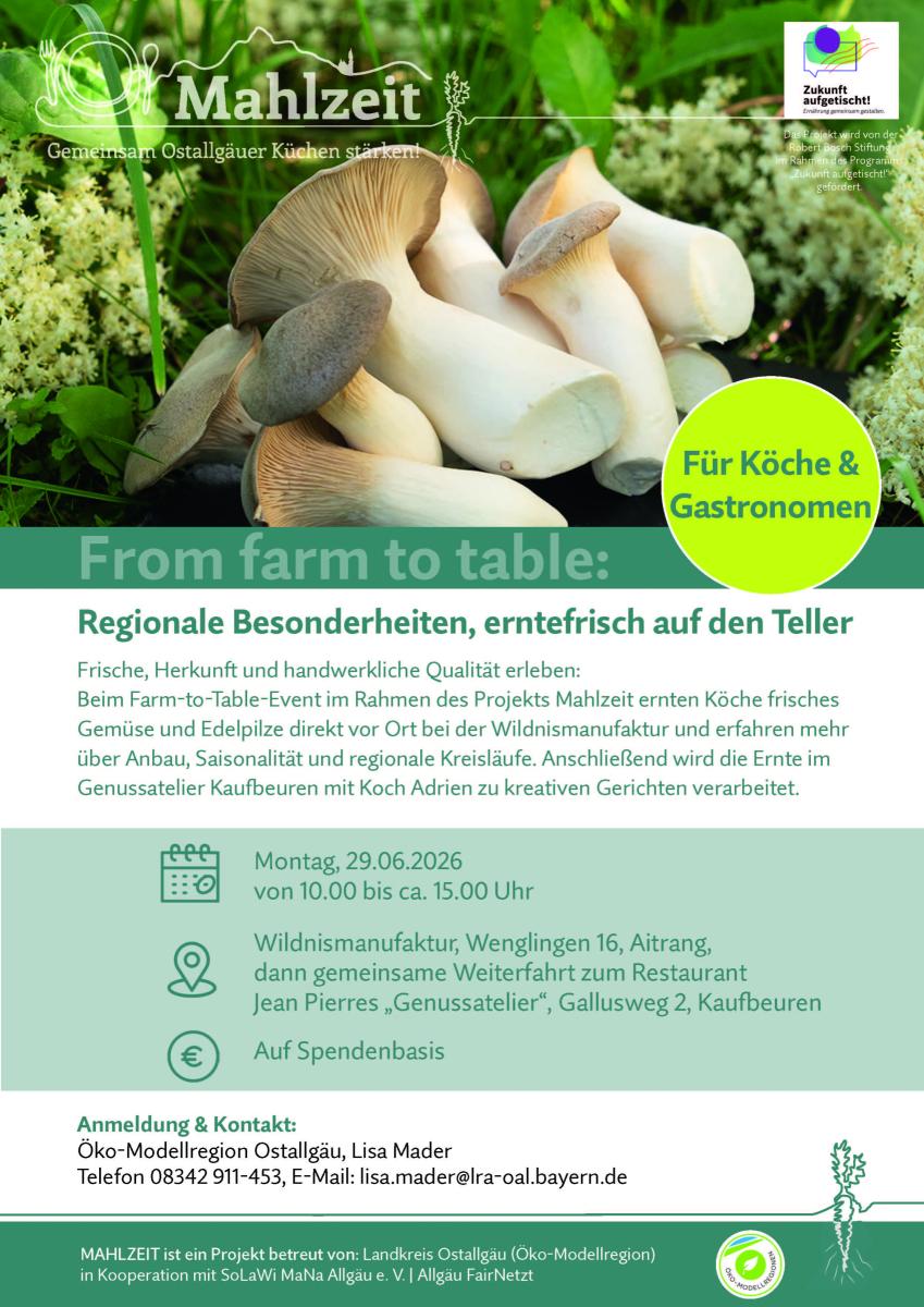 Vom Feld auf den Teller