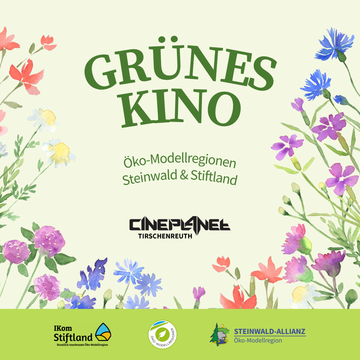 Werbe Flyer zum Grünen Kino