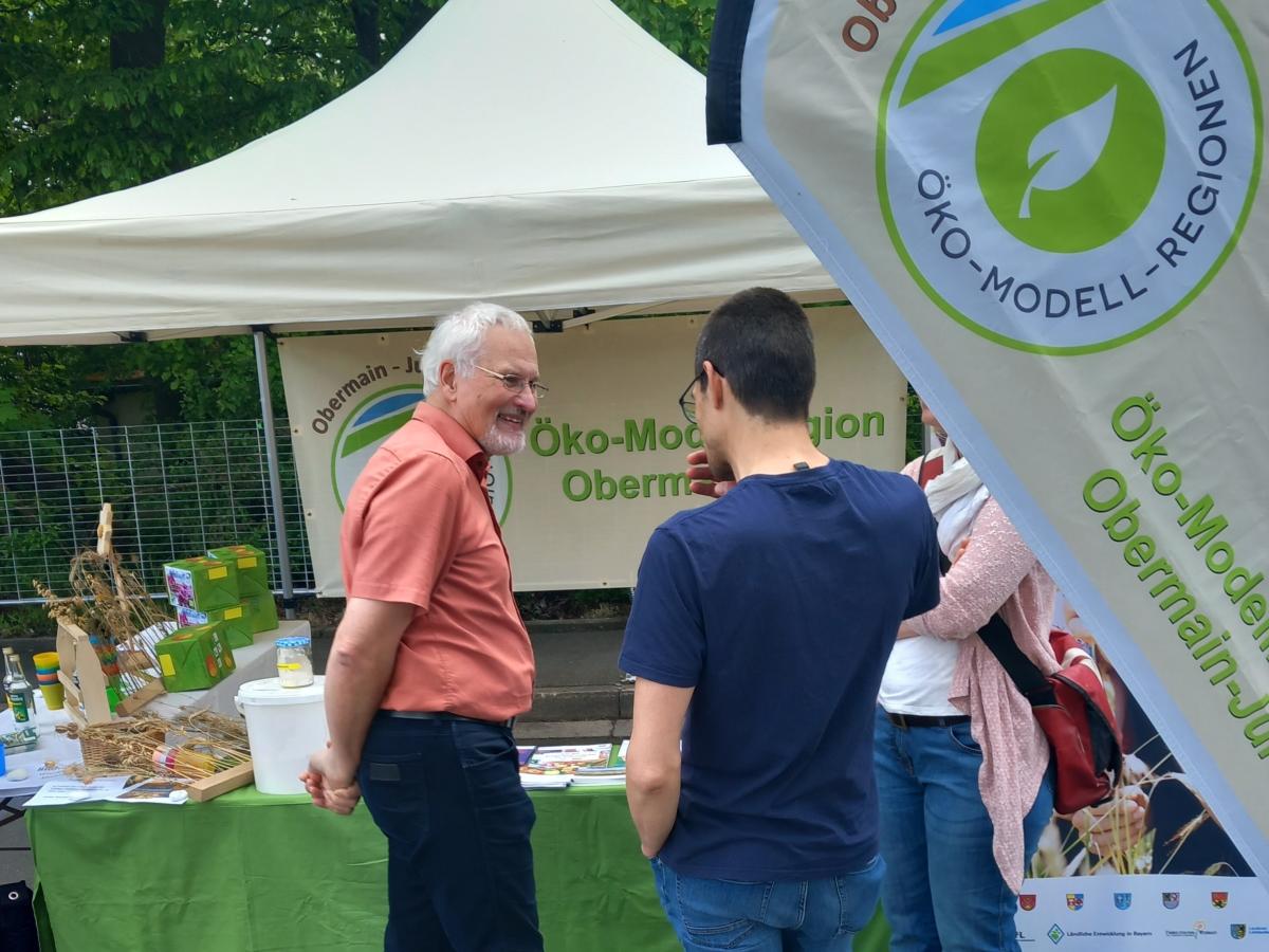 Stand der Öko-Modellregion auf dem Mitmachfest